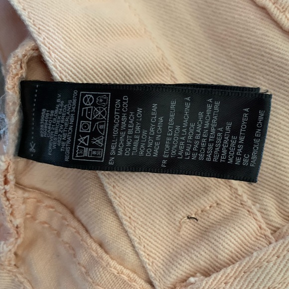 Forever 21 Pastel Salmon Distressed Studded Shorts - Picture 4 of 5